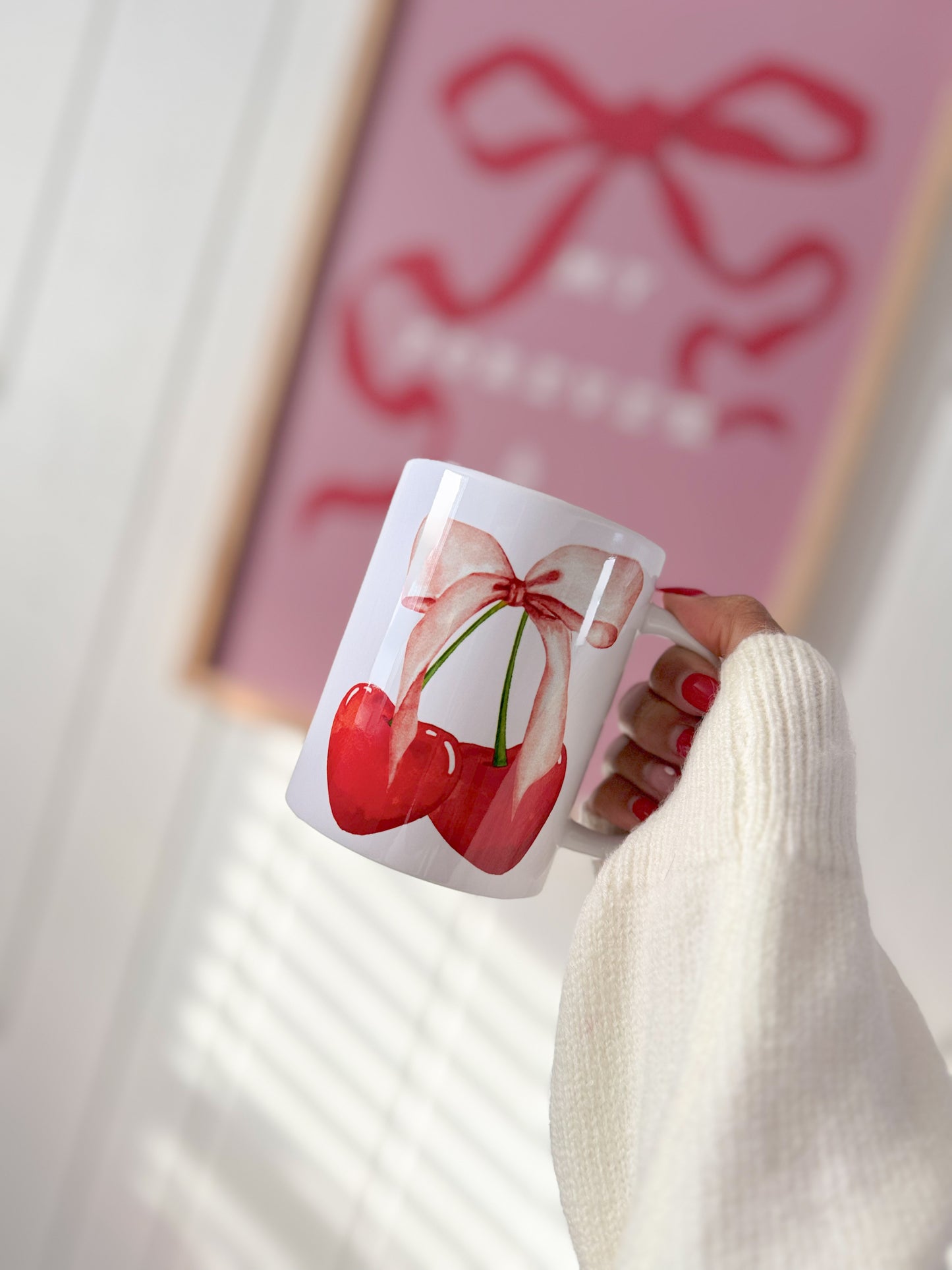 Cherry Bow Mug