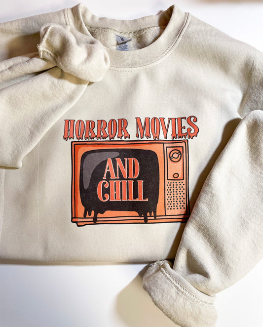 Horror Movie and Chill crewneck