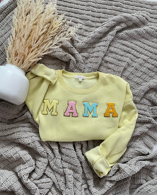 Mama patch crewneck